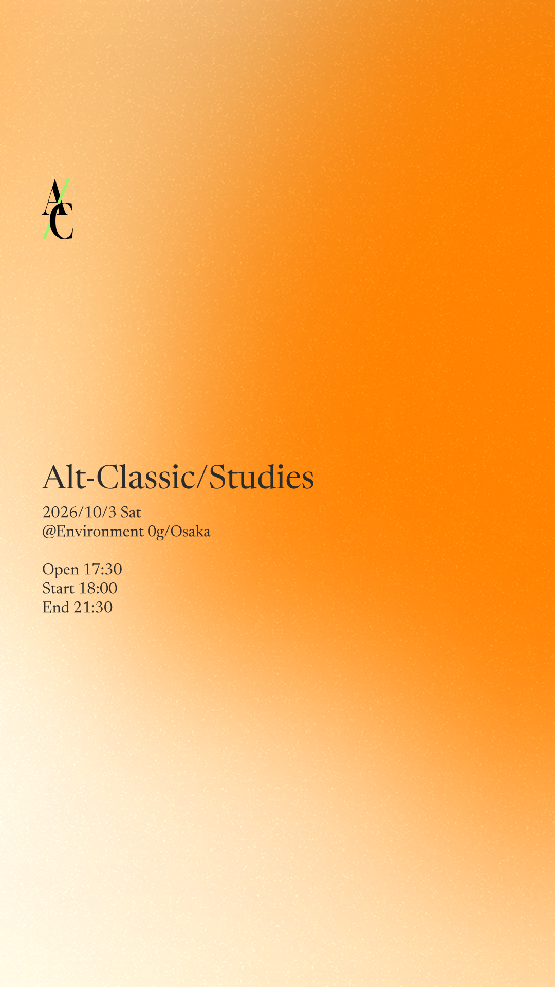 2026-10-03 | Alt-Classic/Studies | Environment 0g